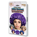 Double Layers Silky Bonnet with Adjustable String - 2526