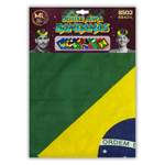 Carnival Country Flag Deluxe Aura Brazil Bandana - Bold Brazilian Flag Head Scarf, Festival & Fashion Accessory - 8502