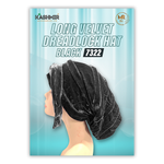 Long Velvet Dreadlock Hat Black - 7322