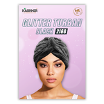Glitter Turban Black - 2168