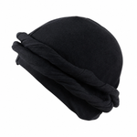 Silky Satin Lined Turban Dome Wave Cap for Men & Women – Pre-Tied Headwrap | Smooth Satin Inner Lining for Hair Protection, Waves, Braids & Daily Wear