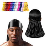 Silky Satin Durag for Men & Women – Premium Soft Du Rag for Waves, Braids & Locs | Wide Long Tail, Wrinkle-Free Hair Wrap for Sleeping & Daily Wear