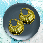 Bamboo Funky Gold Earrings – Trendy and Stylish Statement Jewelry by Kashmir Accessories Ltd - 2725