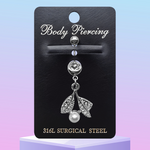 316L Surgical Steel Belly Button Piercing Jewellery – Hypoallergenic, Premium Quality Navel Ring, Stylish and Comfortable Body Jewellery for Women – 6603