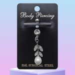 316L Surgical Steel Belly Button Piercing Jewellery – Hypoallergenic, Premium Quality Navel Ring, Stylish and Comfortable Body Jewellery for Women – 6604