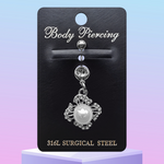 316L Surgical Steel Belly Button Piercing Jewellery – Hypoallergenic, Premium Quality Navel Ring, Stylish and Comfortable Body Jewellery for Women – 6607