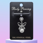 316L Surgical Steel Belly Button Piercing Jewellery – Hypoallergenic, Premium Quality Navel Ring, Stylish and Comfortable Body Jewellery for Women – 6608