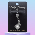 316L Surgical Steel Belly Button Piercing Jewellery – Hypoallergenic, Premium Quality Navel Ring, Stylish and Comfortable Body Jewellery for Women – 6609