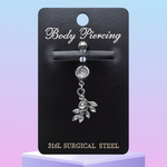 316L Surgical Steel Belly Button Piercing Jewellery – Hypoallergenic, Premium Quality Navel Ring, Stylish and Comfortable Body Jewellery for Women – 6613