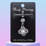 316L Surgical Steel Belly Button Piercing Jewellery – Hypoallergenic, Premium Quality Navel Ring, Stylish and Comfortable Body Jewellery for Women – 6618