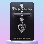 316L Surgical Steel Belly Button Piercing Jewellery – Hypoallergenic, Premium Quality Navel Ring, Stylish and Comfortable Body Jewellery for Women – 6620