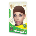 MR 2 Pieces Wig Caps – High Quality | Dark Brown | Comfortable Wig Caps for Seamless Wig Wear and Hair Protection - 7339