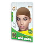 MR 2 Pieces Wig Caps – High Quality | Brown | Comfortable Wig Caps for Seamless Wig Wear and Hair Protection - 7340