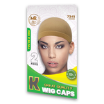 MR 2 Pieces Wig Caps – High Quality | Nude | Comfortable Wig Caps for Seamless Wig Wear and Hair Protection - 7341