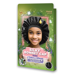 MR Rosemary Oil Infused Kids Silky Bonnet Cap Black - 7502