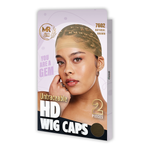 MR 2 Pieces Untraceable HD Wig Caps Natural Brown - 7602