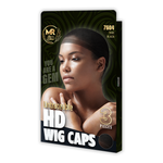 MR 3 Pieces Untraceable HD Wig Caps True Black - 7604