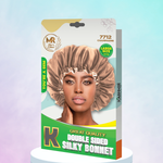 Great Quality Double Sided Silky Bonnet - Champagne - 7712