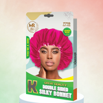 Great Quality Double Sided Silky Bonnet - Hot Pink - 7715
