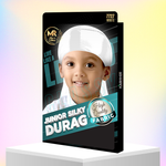 Junior Silky Durag for Kids - White - 7727