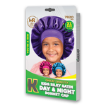 MR Great Quality Kids Silky Satin Day & Night Bonnet Cap Extra Large Mix - 7820