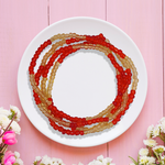 Two Colour Belly Beads – Stylish Waist Accessory with Dual-Tone Design - 9437