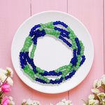 Two Colour Belly Beads – Stylish Waist Accessory with Dual-Tone Design - 9646