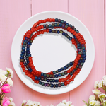 Two Colour Belly Beads – Stylish Waist Accessory with Dual-Tone Design - 9647