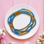 Two Colour Belly Beads – Stylish Waist Accessory with Dual-Tone Design - 9649