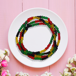 Four Colours Belly Beads for Women – Vibrant, Adjustable, and Comfortable Waist Jewelry - 9653