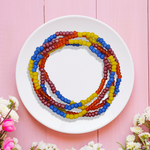 Four Colours Belly Beads for Women – Vibrant, Adjustable, and Comfortable Waist Jewelry - 9654