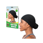 Cotton Durag for Women – Soft Breathable Headwrap | Comfortable One Size Fits All Durag for Daily Wear, Hair Protection & Styling - 7394