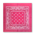 Paisley Fuchsia Bandana – Classic Pattern, Versatile Fashion Accessory for Men & Women - 2208