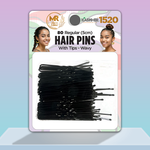 Hair Pins With Tips - Wavy 80 Pack Regular 5cm, Strong Hold Hairpins - 1520