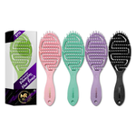 Unisex Detangling Hairbrush Scalp Massage Nylon Bristle Comb Hair Brush