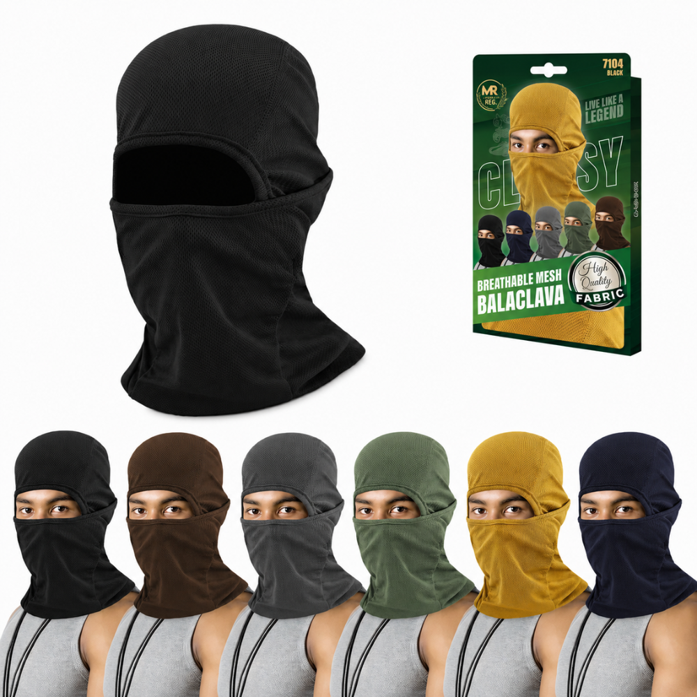 Mesh Breathable Balaclava Ski Face Mask – Lightweight UV Protection Neck Warmer for Men & Women | Motorcycle, Cycling & Running Face Cover for Helmet Use