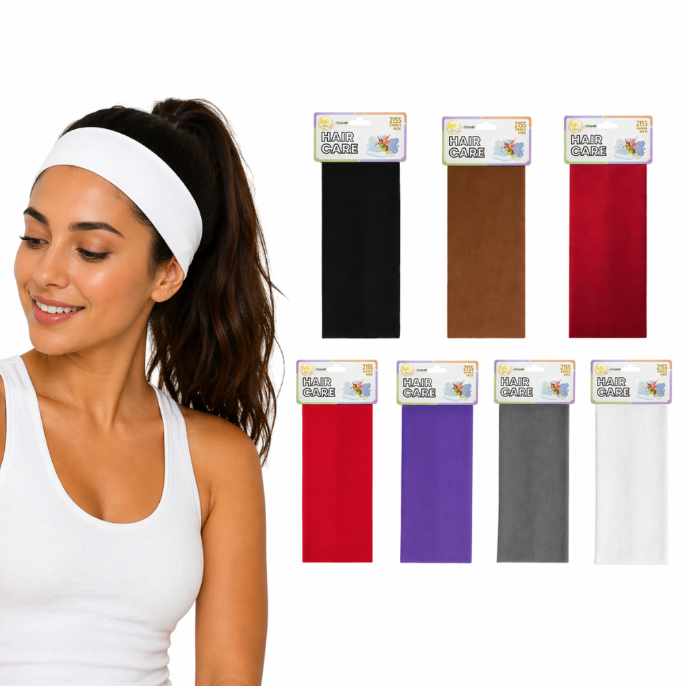 Headbands for Women Non Slip – Soft Stretch Fashion Sports Hair Bands for Women | Cotton Elastic Headbands for Workout, Yoga, Running & Everyday Hair Accessories_2155