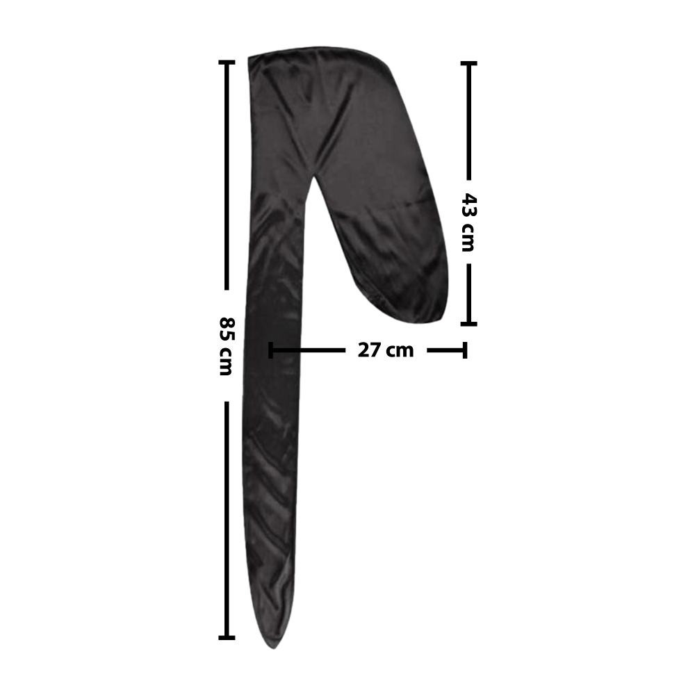 Silky Satin Durag for Men & Women – Premium Soft Du Rag for Waves, Braids & Locs | Wide Long Tail, Wrinkle-Free Hair Wrap for Sleeping & Daily Wear