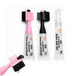 Edge Control Hair Gel with Edge Brush – 10ml + 20ml Refill Baby Hair Edge Tamer | Anti-Frizz Strong Hold for Smooth Edges & Natural Finish (Portable Pocket Size) 5320/21