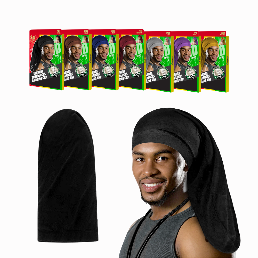 Unisex Dreadlock Cap for Long Hair – Stretchable Sleep Bonnet & Head Wrap for Men & Women | Wide Comfortable Cap for Dreads, Locs, Braids & Hair Protection