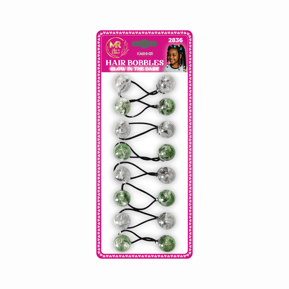 Glitter Hair Bobbles – Sparkly Elastic Hair Ties for Women & Girls | Strong Hold Ponytail Holders, No Damage Hair Bands (Multicolour)