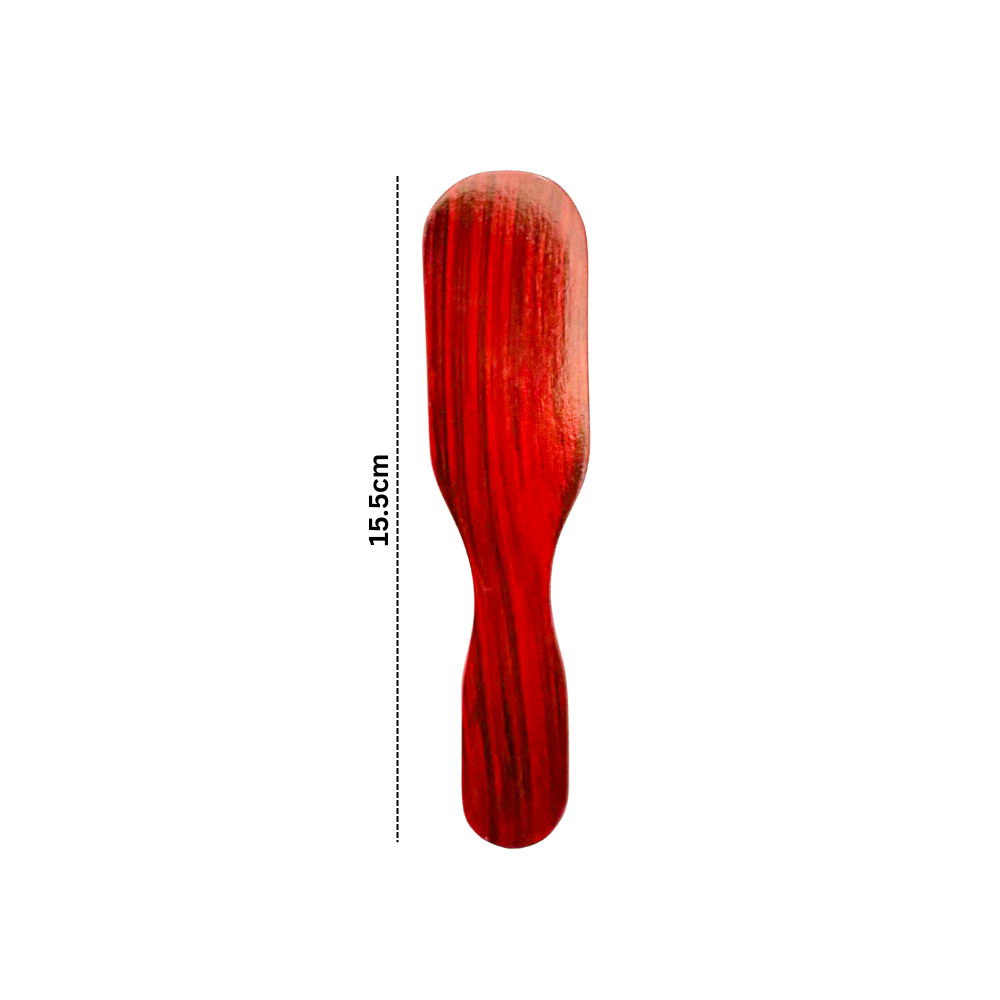 Wooden Beard Brush for Men – Pear Wood Grooming Brush with Synthetic Boar Bristles for Beard Care, Hair Styling & Daily Use - 9268