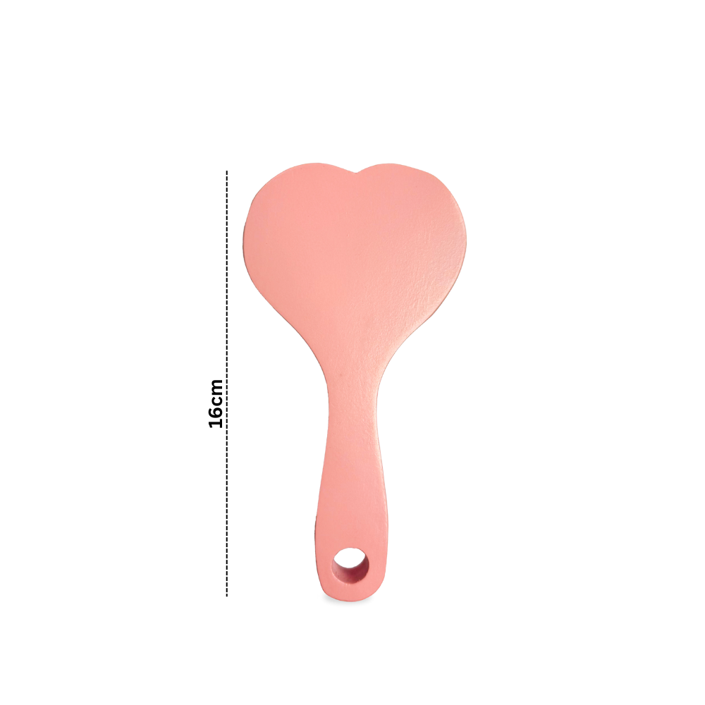 Heart-Shaped Beard & Hair Brush – Wooden Unisex Grooming Brush with Boar Bristles for Men & Women | Beard Care, Hair Styling & Daily Use - 9266
