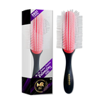 Airflow Rubber Cushion Detangling Brush - Effortlessly Smooth Hair