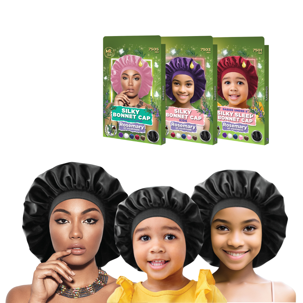 Rosemary Oil Infused Satin Bonnet – Silk Hair Wrap for Sleeping | Soft & Comfortable Hair Treatment Cap for Moisture Retention & Hair Protection