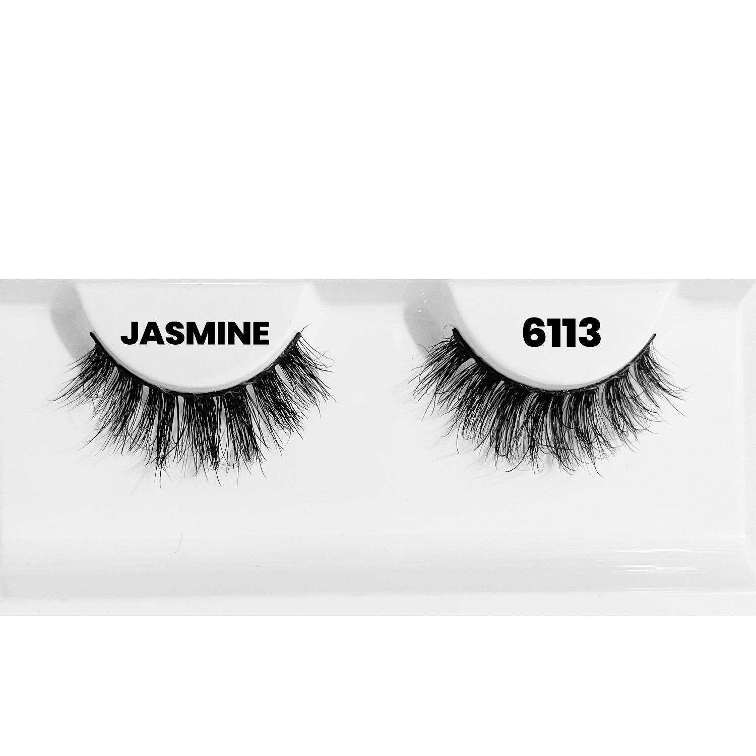 MR 4D Mink Lashes, 18mm Modish, Fluffy, Full, Thick, Dramatic, Eyelashes, Makeup, Cosmetic, Free Gift Included- 6113 Jasmine