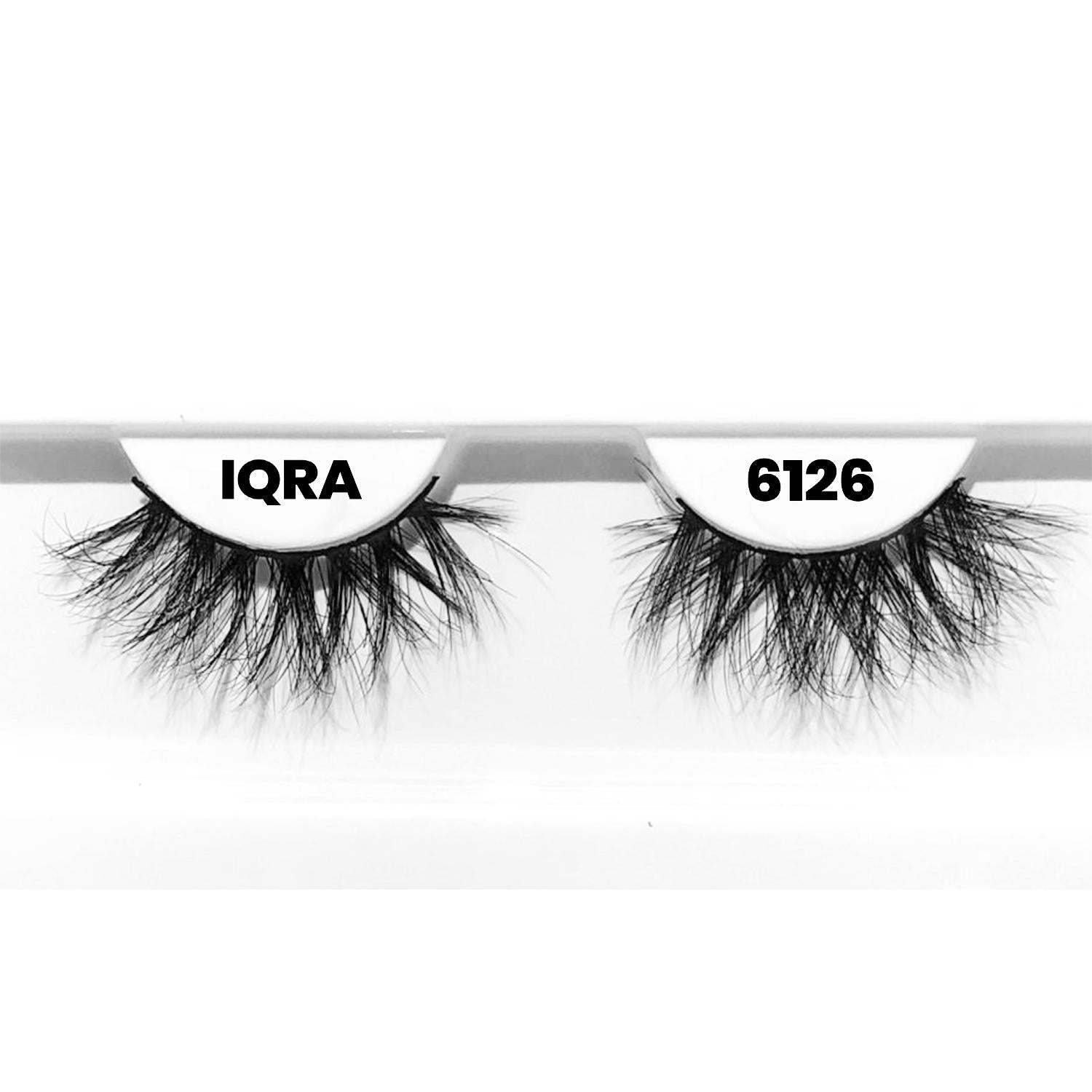 MR 4D Mink Lashes, 18mm Modish, Fluffy, Full, Thick, Dramatic, Eyelashes, Makeup, Cosmetic, Free Gift Included- 6126 IQRA