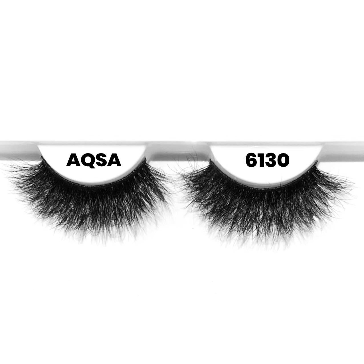 MR 4D Mink Lashes, 18mm Modish, Fluffy, Full, Thick, Dramatic, Eyelashes, Makeup, Cosmetic, Free Gift Included - 6130 AQSA