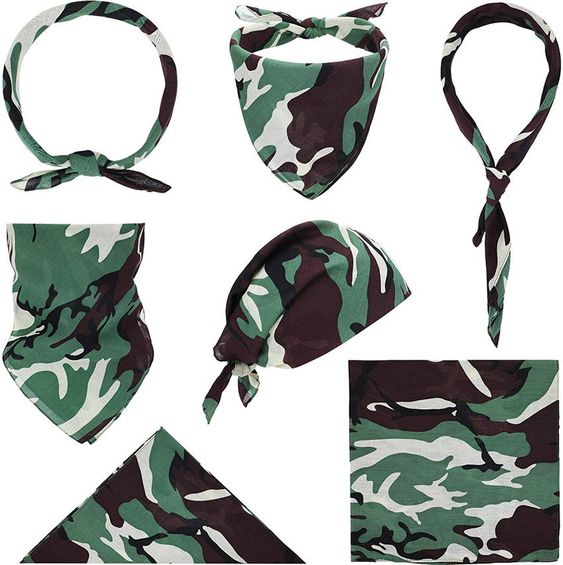 Camouflage Army Cotton Bandana Head Wrap Neck Tie Face Scarf