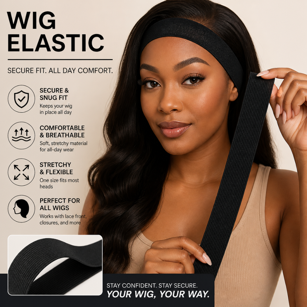 Wig Elastic Grip Band – No-Slip Wig Grip for Women | Comfortable Tension-Free Band for Glueless Wig Installs & Secure All-Day Hold